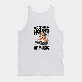 Hound of Music Funny DJ Dog Tank Top